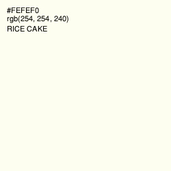 #FEFEF0 - Rice Cake Color Image